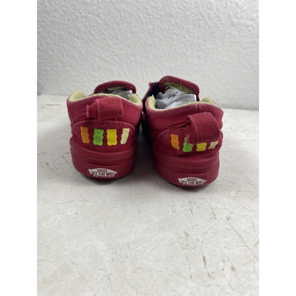 Vans x Haribo‎ Toddler Size 7.5 Red Slip-on Shoes Skater